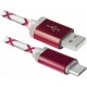 Дата кабель USB08-03LT USB - Micro USB, RedLED backlight, 1m Defender (87556)