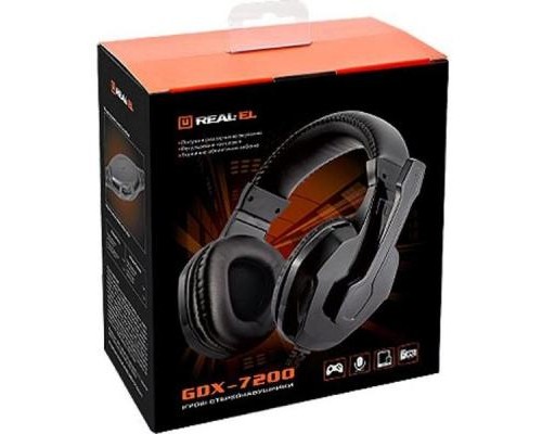 Навушники REAL-EL GDX-7200 Black