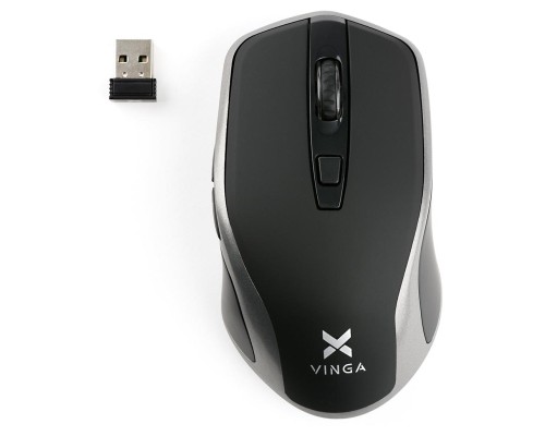 Мишка Vinga MSW-909 Silent black-grey