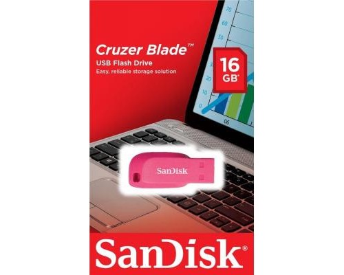 USB флеш накопичувач SanDisk 16GB Cruzer Blade Pink USB 2.0 (SDCZ50C-016G-B35PE)