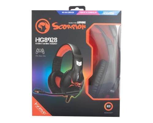Навушники Marvo HG8928 Black-Red (HG8928)