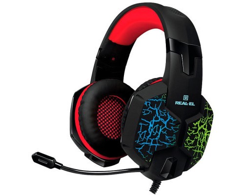 Навушники REAL-EL GDX-7750 Black-Red