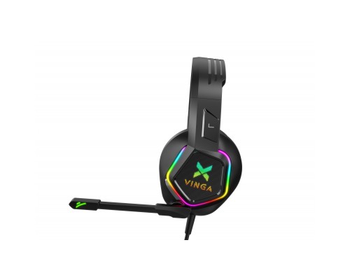Навушники Vinga HSCU-160 Gaming LED Black (HSCU-160)
