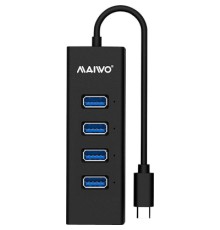 Концентратор Maiwo USB Type-C to 4х USB3.0 cable 15 cm (KH304C)