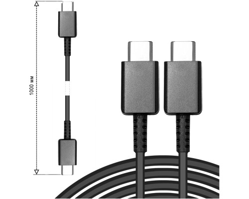 Дата кабель USB-C to USB-C 1.0m SC-200a black XoKo (XOKO SC-200a-BK)