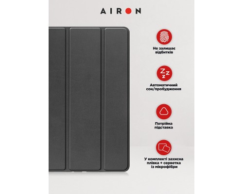 Чохол до планшета AirOn Premium iPad 10.9 10th 2022 + Film Black (4822352781085)