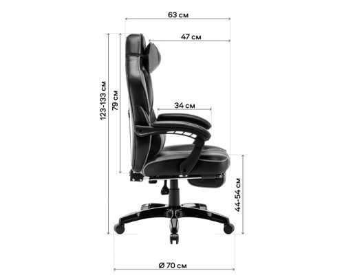 Крісло ігрове GT Racer X-2749-1 Dark Brown/White