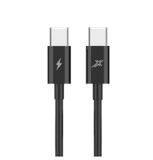 Дата кабель USB-C to USB-C 1.0m 60W CC-07B Black Grand-X (CC-07B)