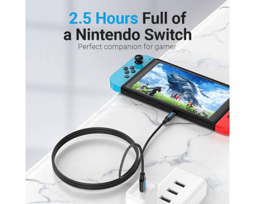 Дата кабель USB-C to USB-C 1.0m 2.0 100W Vention (COTBF)