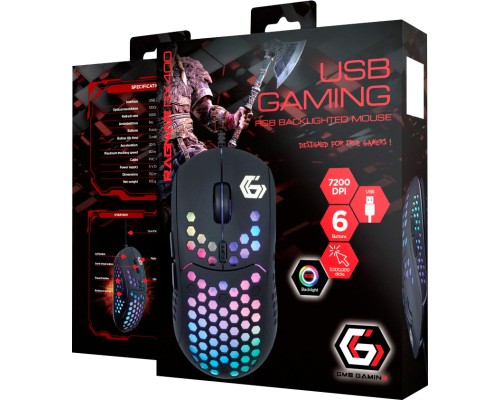 Мишка Gembird Ragnar RX400 USB RGB Black (MUSG-RAGNAR-RX400)