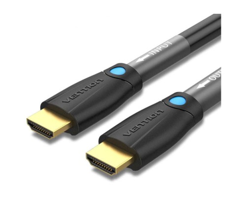 Кабель мультимедійний HDMI to HDMI 10.0m V2.0 Engineering 4K 60Hz 18Gbps HD 7.1 PVC Black Vention (AAMBL)