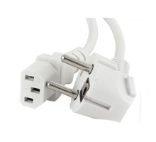Кабель живлення C13 1.8m white Cablexpert (PC-186W-VDE)