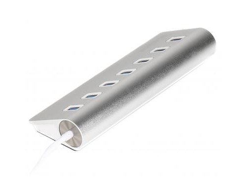 Концентратор Maxxter USB 3.0 Type-A 7 ports silver (HU3A-7P-01)