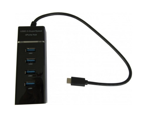 Концентратор Maiwo USB Type-C to 4х USB3.0 cable 29 cm (KH303)