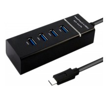 Концентратор Maiwo USB Type-C to 4х USB3.0 cable 29 cm (KH303)