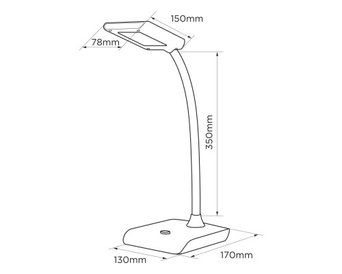 Настільна лампа ELM Unix- 7W 4000K (27-0002)