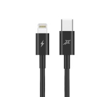 Дата кабель USB-C to Lightning 20W CL-07B Black Grand-X (CL-07B)