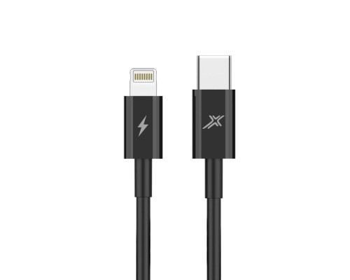 Дата кабель USB-C to Lightning 20W CL-07B Black Grand-X (CL-07B)