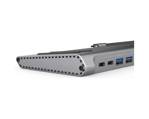 Порт-реплікатор XoKo 14-in-1 Dock USB-C (HDMI/VGA/USB3.0/.../USB-C PD/RJ45/..) (XK-AC1400-SL)