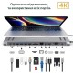Порт-реплікатор XoKo 14-in-1 Dock USB-C (HDMI/VGA/USB3.0/.../USB-C PD/RJ45/..) (XK-AC1400-SL)