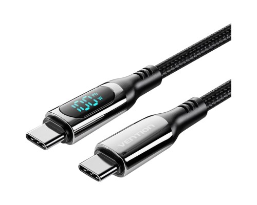 Дата кабель USB-C to USB-C 1.2m USB3.1 100W Display Zinc Alloy Vention (TAYBAV)