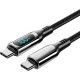 Дата кабель USB-C to USB-C 1.2m USB3.1 100W Display Zinc Alloy Vention (TAYBAV)