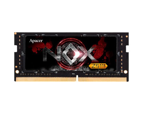 Модуль пам'яті для ноутбука SoDIMM DDR4 16GB 3200 MHz NOX Black Apacer (A4S16G32CLYBDAA-1)