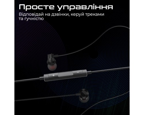 Навушники Promate Vibe-LT Black (vibe-lt.black)
