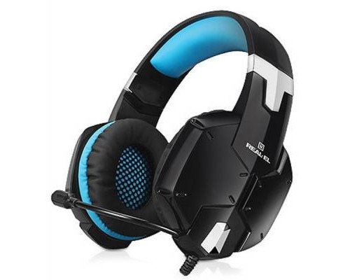 Навушники REAL-EL GDX-7500 black-blue