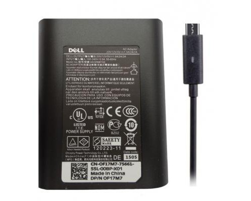Блок живлення до ноутбуку Dell 45W 20V, 2.25A + 5V, 2A, разъем USB Type C, Oval-корпус (LA45NM150 / A40217)