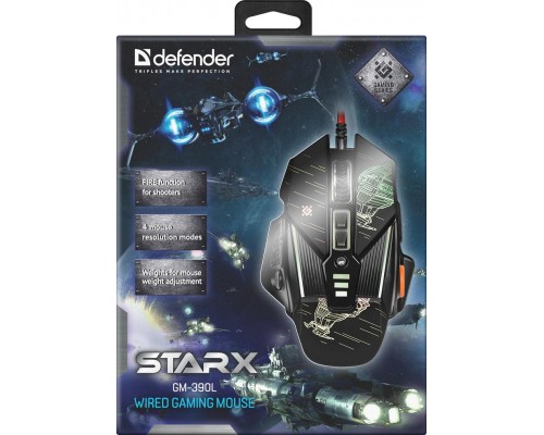 Мишка Defender sTarx GM-390L Black (52390)