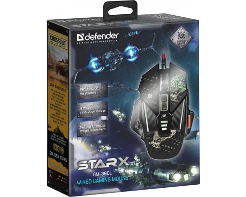Мишка Defender sTarx GM-390L Black (52390)
