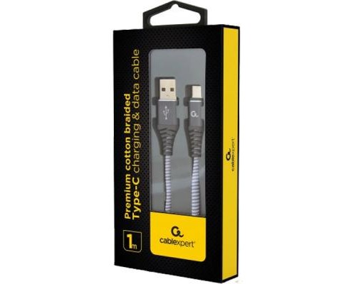 Дата кабель USB 2.0 AM to Type-C 1.0m Cablexpert (CC-USB2B-AMCM-1M-WB2)