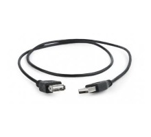 Дата кабель USB 2.0 AM/AF 0.75m Cablexpert (CC-USB2-AMAF-75CM/300-BK)