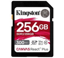 Карта пам'яті Kingston 256GB SDXC class 10 UHS-II U3 Canvas React Plus (SDR2/256GB)