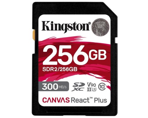 Карта пам'яті Kingston 256GB SDXC class 10 UHS-II U3 Canvas React Plus (SDR2/256GB)