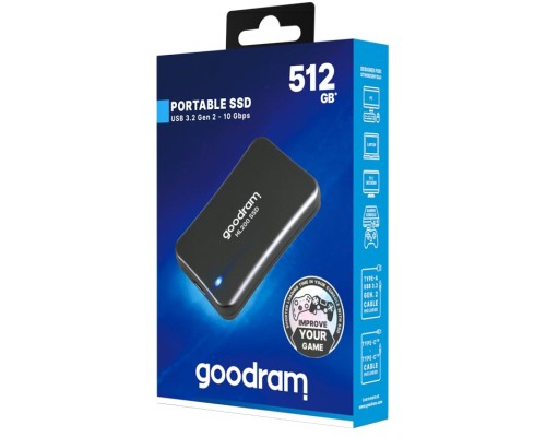 Накопичувач SSD USB 3.2 512GB HL200 Goodram (SSDPR-HL200-512)