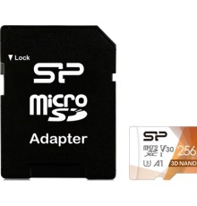 Карта пам'яті Silicon Power 256Gb microSDXC U3 A1 V30 Superior Color 100R/80W + adapter (SP256GBSTXDU3V20AB)