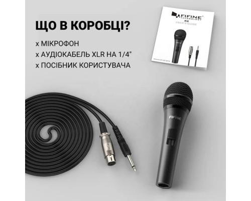Мікрофон Fifine K6 Black (K6)