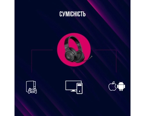 Навушники Lorgar Noah 500 Wireless Gaming Black (LRG-GHS500)
