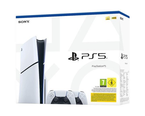 Ігрова консоль Sony Playstation 5 Slim (2 геймпада Dualsense) Blu-Ray (1000042045)