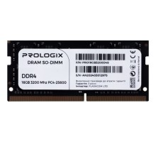 Модуль пам'яті для ноутбука SoDIMM DDR4 16GB 3200 MHz Prologix (PRO16GB3200D4S)
