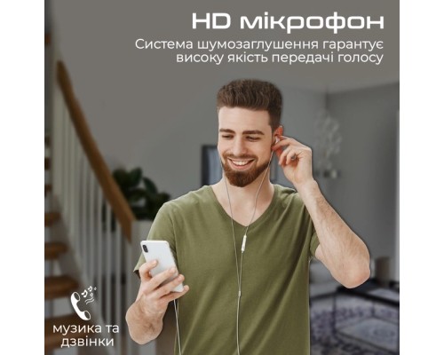 Навушники Promate Vibe-LT White (vibe-lt.white)