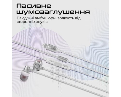 Навушники Promate Vibe-LT White (vibe-lt.white)