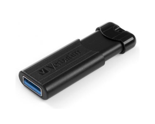 USB флеш накопичувач Verbatim 128GB PinStripe Black USB 3.0 (49319)