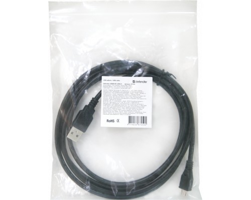 Дата кабель USB08-06 USB 2.0 - Micro USB, 1.8м Defender (87459)