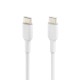 Дата кабель USB-С - USB-С, PVC, 1m, white Belkin (CAB003BT1MWH)