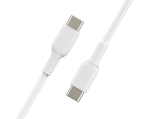 Дата кабель USB-С - USB-С, PVC, 1m, white Belkin (CAB003BT1MWH)