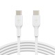 Дата кабель USB-С - USB-С, PVC, 1m, white Belkin (CAB003BT1MWH)