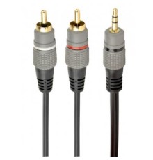 Кабель мультимедійний 3.5mm Jack to 2хRCA M 10.0m Cablexpert (CCA-352-10M)